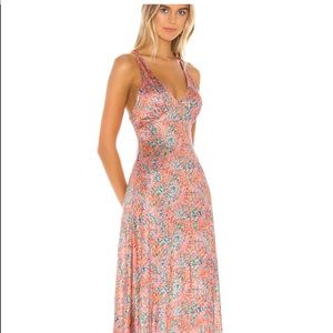 FREE PEOPLE SLIP DRESS IN CORAL